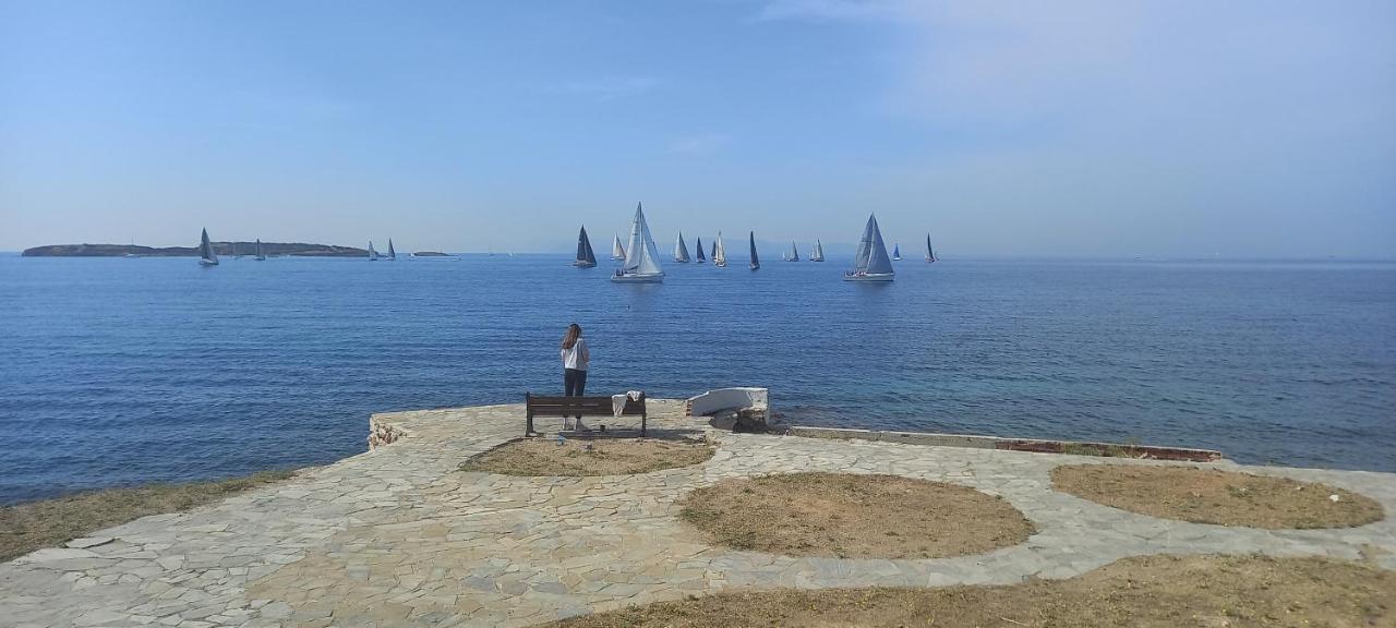 Family Getaway, Spacious And Luxurious, Sea View, Terrace, Next To Voula Beach, 20Min From Center Athene Buitenkant foto