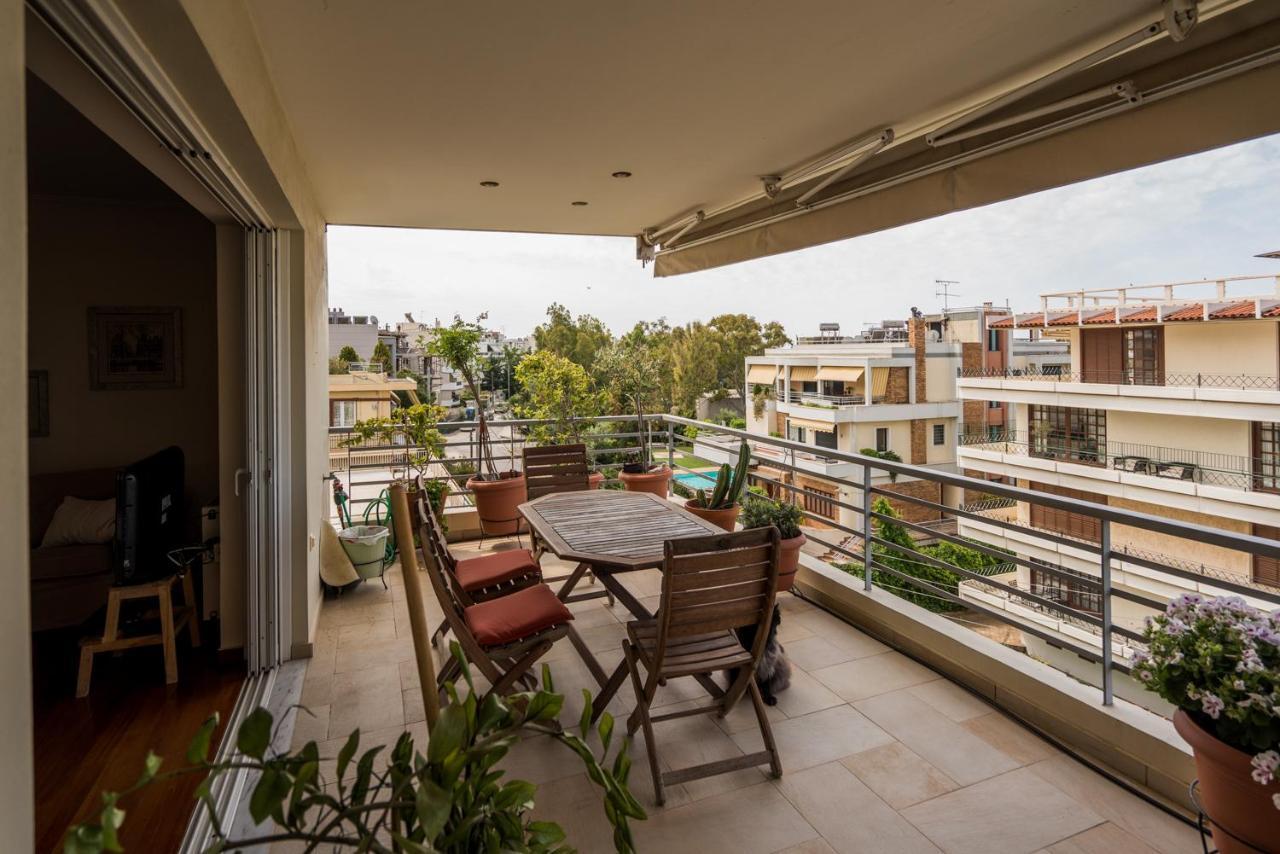 Family Getaway, Spacious And Luxurious, Sea View, Terrace, Next To Voula Beach, 20Min From Center Athene Buitenkant foto