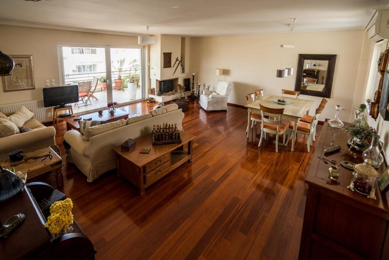 Family Getaway, Spacious And Luxurious, Sea View, Terrace, Next To Voula Beach, 20Min From Center Athene Buitenkant foto